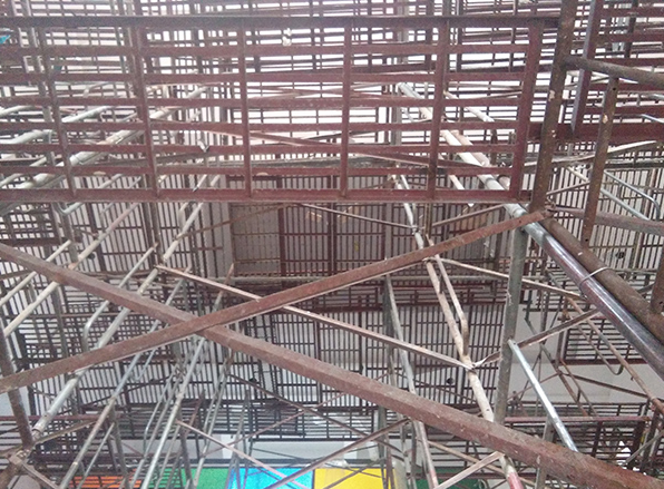 建筑脚手架展示